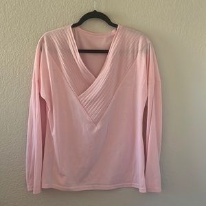 Light pink long sleeve soft shirt